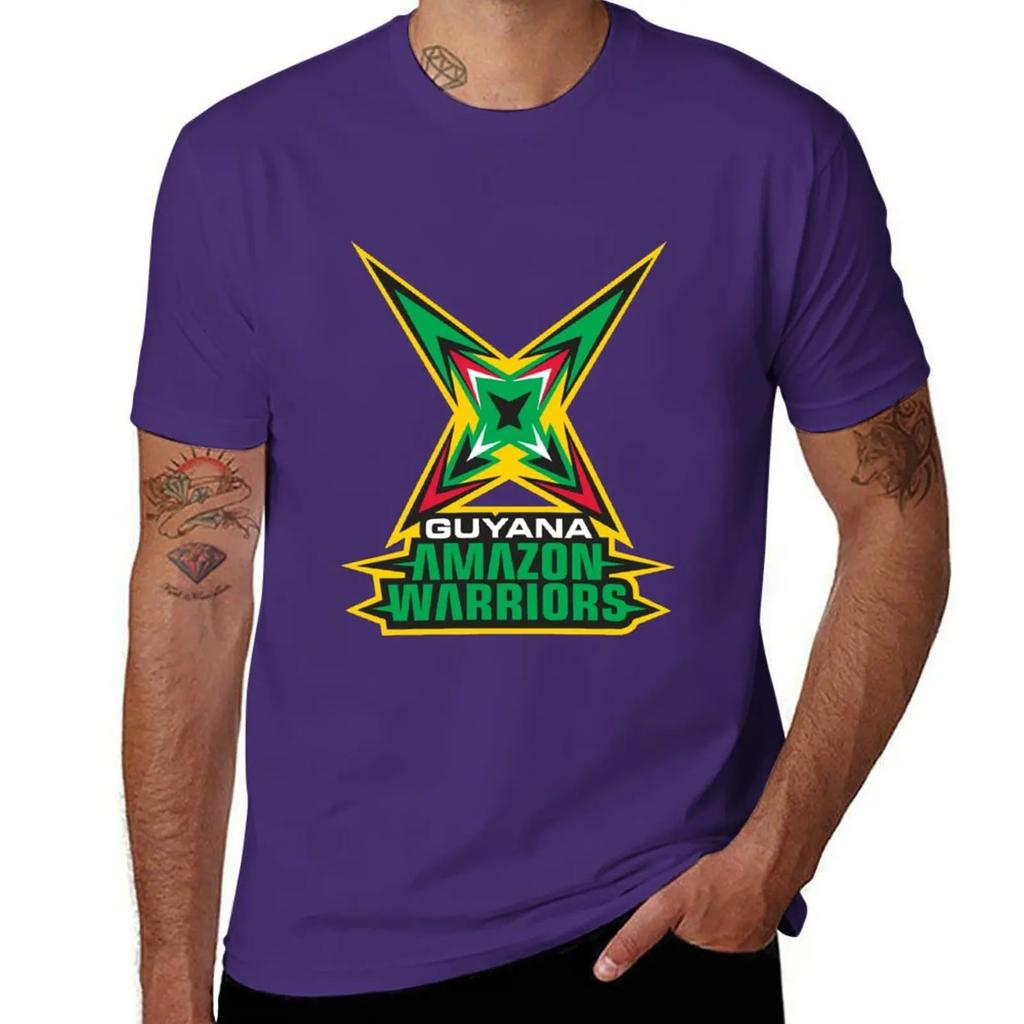 Футболка Guyana Amazon Warriors черные однотонные футболки аниме милые топы рубашки футболка с принтом мужские
