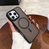 Black Frame Matte Skin Magnetic Phone Case for Apple Magnetic Phone Case Liquid Silicone Magnetic Phone Case