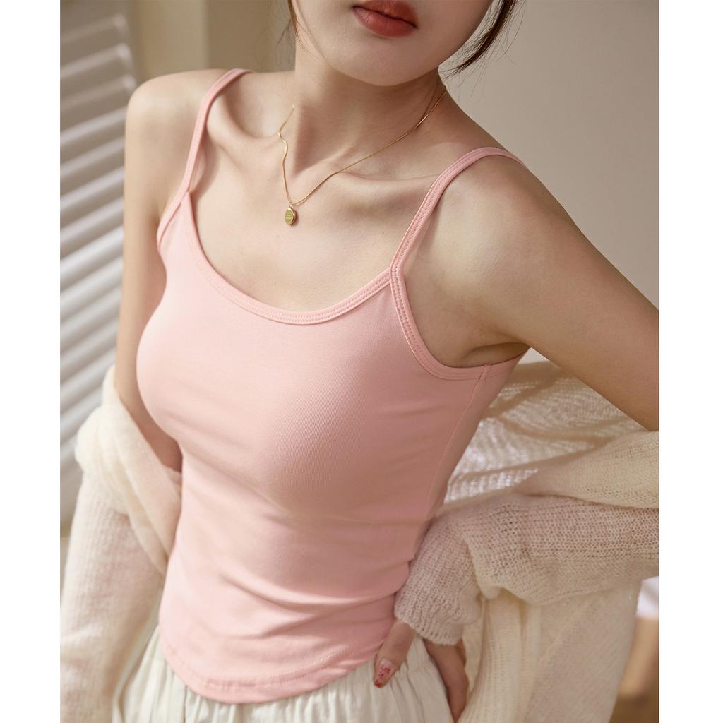 Pure Cotton Suspender Vest for Women In Summer Wear New Curved Sexy Pure Inner Top