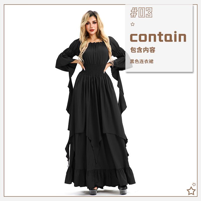 Суд Винтажное Средневековое Ренессансное Платье Платье для Выступлений Платье для Октоберфеста Бальное Платье