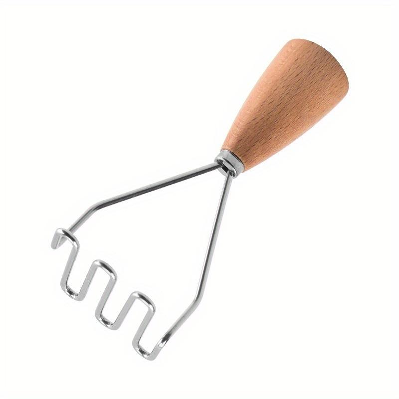 4 шт./набор из нержавеющей стали: дынерезка, сырорезка, овощечистка, деревянная ручка, пресс для картофеля, венчик для взбивания яиц, кухонный инструмент с деревянной ручкой