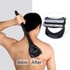 Black Back Hair Shaver Mens Back Hair Remover Shaving Foldable Body Shaver