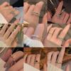 Модное двухрядное открытое кольцо с бриллиантами — регулируемая легкая роскошь с уникальным нишевым дизайном
