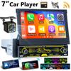 7 Inch HD Wireless Android Auto CarPlay 1Din Video Multimedia Android MP5 Player Retractable Screen Mirror Link Car BT/FM/USB/AUX