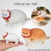 Детская когнитивная модель-игрушка котенка - Рыжий кот с ошейником и колокольчиком