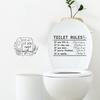 Toilet Stickers, Bathroom Stickers and Wall Stickers for Bathroom Decoration