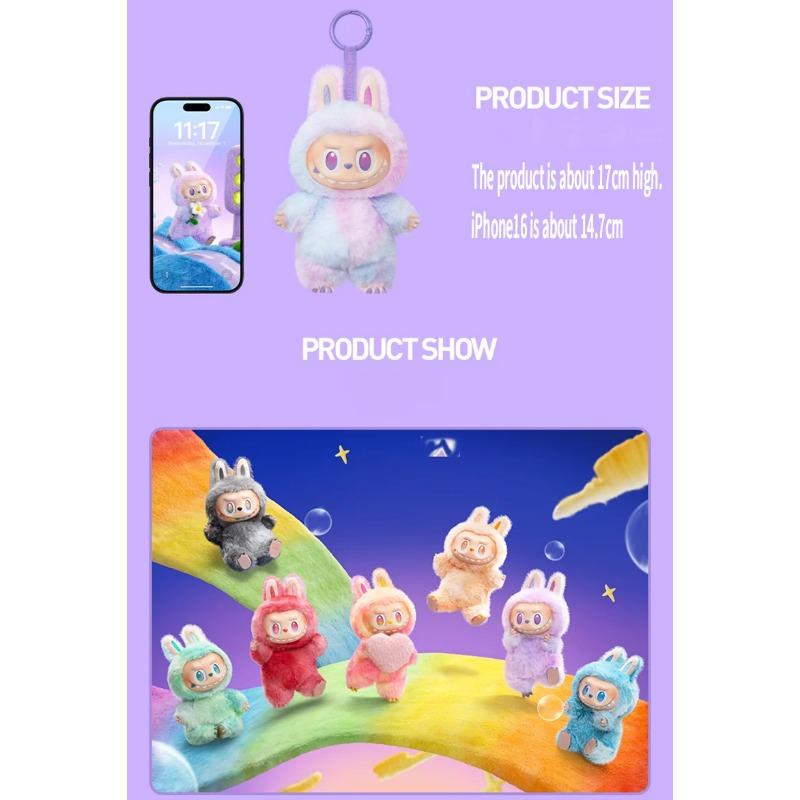 Labubu V1 V2 V3 Серия Энергия Сердцебиение Макарон Эмаль Лицо Монстра Слепая Коробка ПВХ Фигурка Настольное Украшение Милая Кукла Подарок на День Рождения для Детей