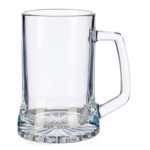 Vivalto chope à bière 380 ml en verre transparent