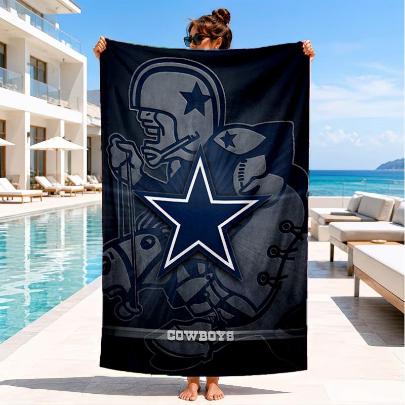 American Flag Cowboys Beach Towel, Quick-drying, Easy to Care for, Suitable for Both Fitness and Beach Vacations,Sports Essential