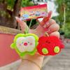 Key Magnet Holder With Plush Fun Fruit Coconut Orangedesign For Home Use
