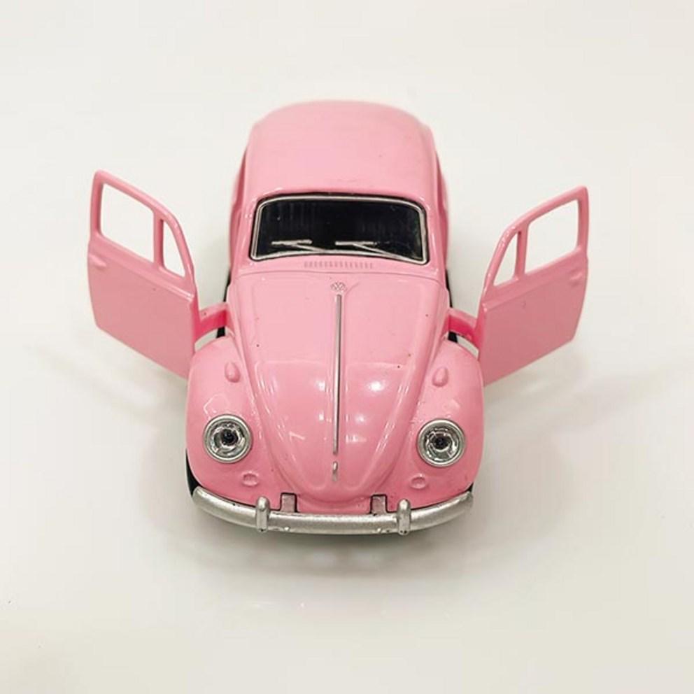 JoyKids Volkswagen Classic Beetle 1967 Серия S40 Литая модель автомобиля, Розовый