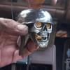 Skulls Soldier Grip - Handcrafted Gear Knob,Sliver Devil Skulls Car Stick Shifter Handle,Skeleton  Fit Most Manual Automatic Transmissions