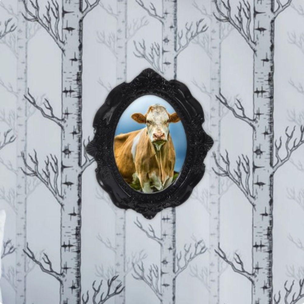 Black Vintage Picture Frame Resin Craft Wall Hanging Photo Frame Resin Frame Miniatures  Photo Prop