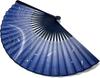 Hanakanzashi Folding Ripple Medaka Fish Cotton High Japanese Medaka Water Flow Cotton Men's Fan, Design, Design, Fabric, Blue, Gift, Large, Airflow,