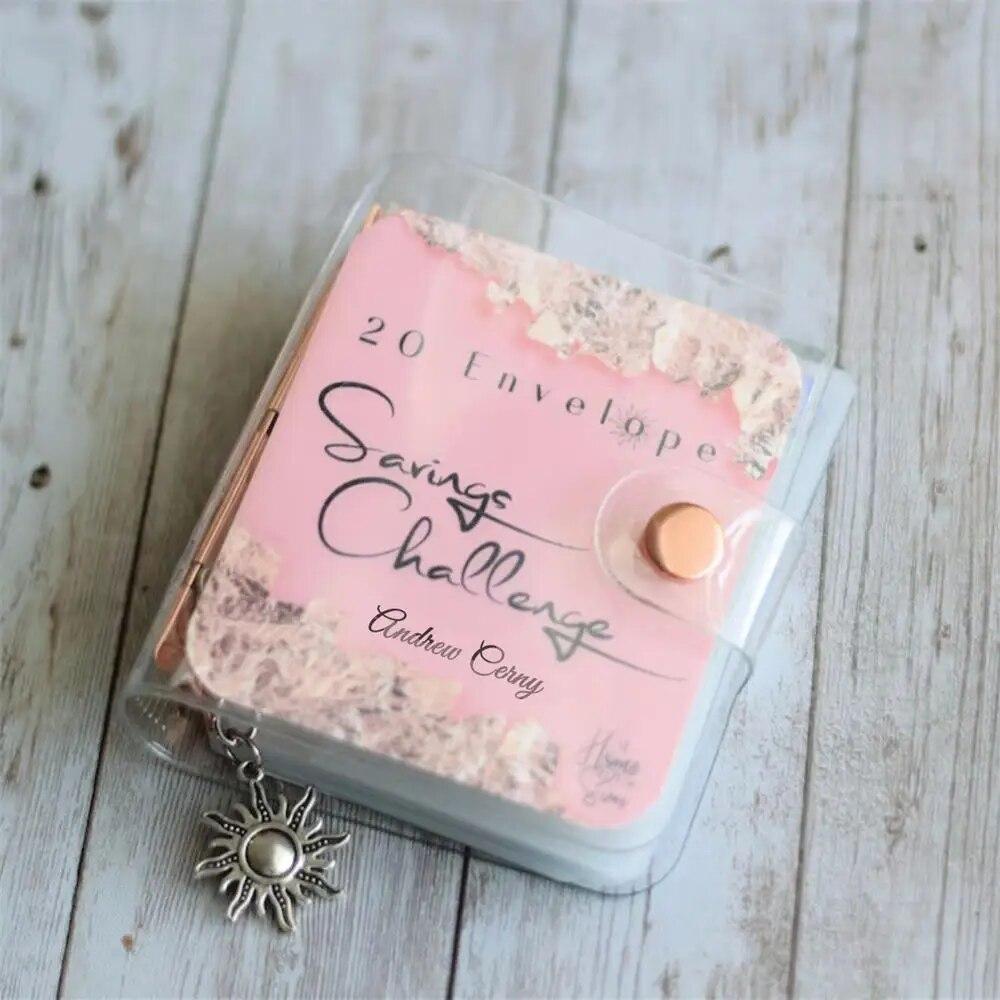 Envelope Challenge Binder Loose-Leaf Notebook Savings Money Wallet Budgeting Planners Financial Book Documents Bills Card Holder