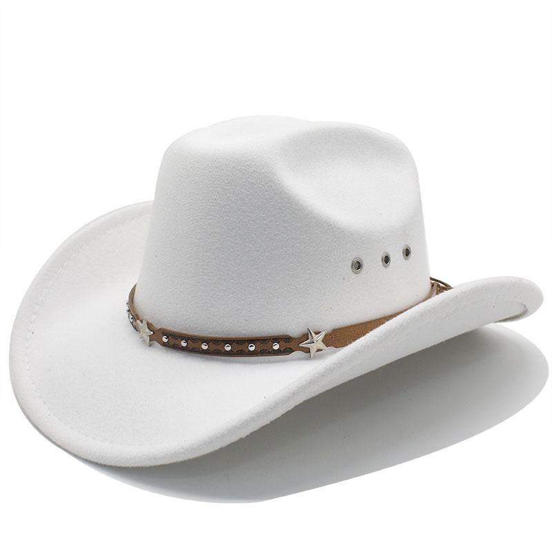 Women Men Ethnic Style Wide Brim Fedora Hat Sun Protection Hat
