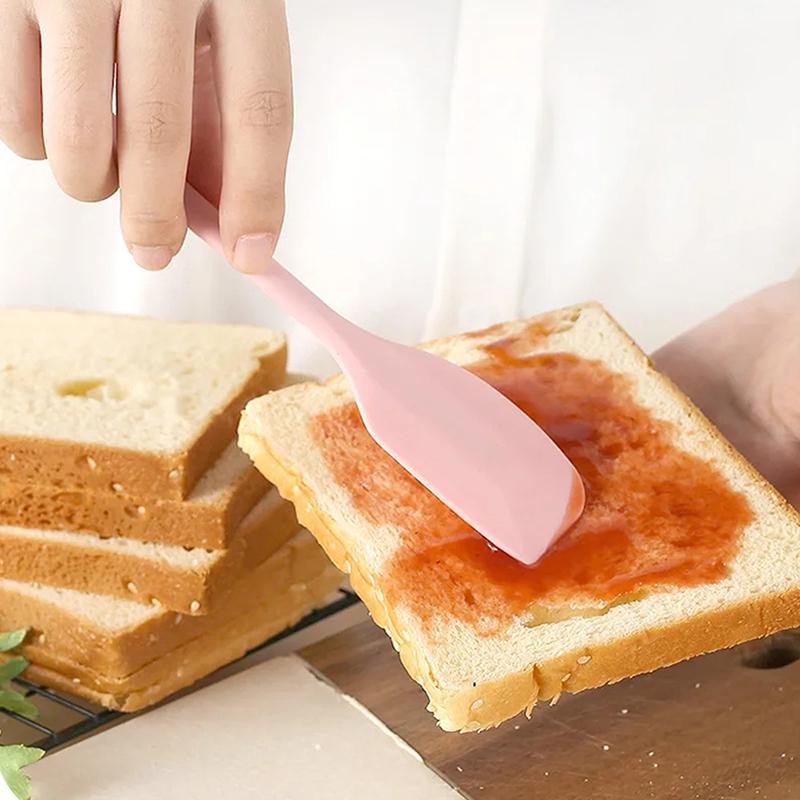 Силиконовая лопатка для крема, термостойкая, антипригарная, идеально подходит для приготовления пищи, выпечки и перемешивания, кухонный инструмент пищевого класса