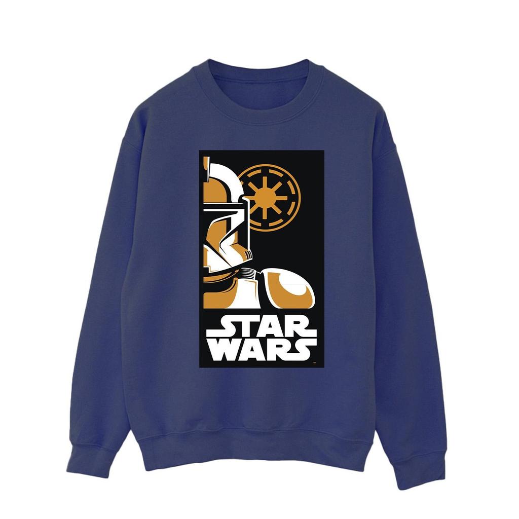 Star Wars Mens Stormtrooper Art Poster Sweatshirt