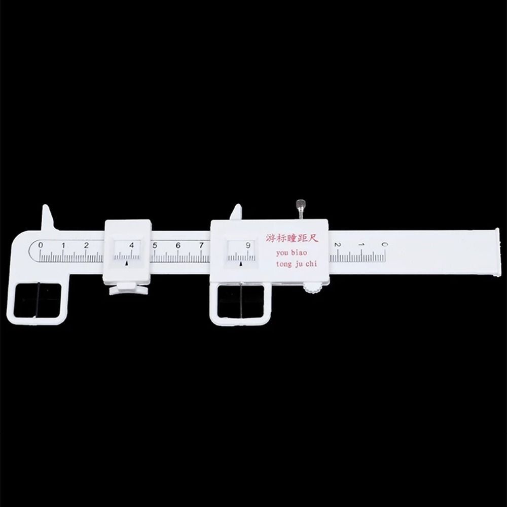 Plastic Pupil Distance Meter White Pupil Measurement Tool Hospital, Pharmaceutical