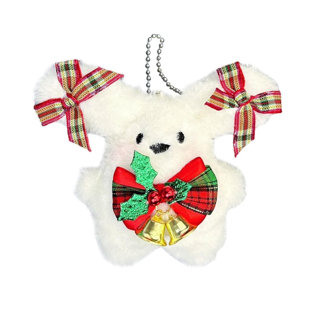 Милый плюшевый кулон-брелок в виде щенка, мультяшная фигурка собаки с большими ушами, украшение для рюкзака или сумки для ключей от машины