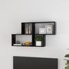 VidaXL Wall Shelf Black 100x18x53 Cm Chipboard