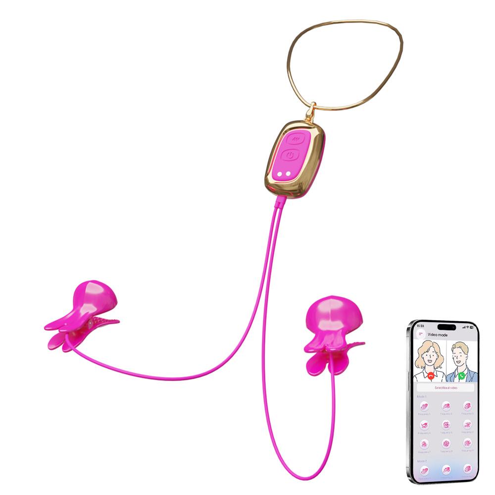 Вибратор для сосков Стимулятор клитора 10 режимов вибрации BDSM игрушка Игрушка для женского сексуального удовольствия Вибрирующие зажимы для сосков, Секс-игрушки