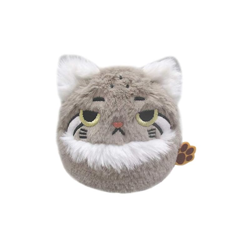 Оригинальная плюшевая игрушка Sanei Boeki: Кошачий пельмень (Манул Кот) Ш7,5×Г6×В7 см Животное