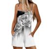 Женский повседневный и модный комбинезон без рукавов с карманами, шорты, комбинезон, шорты