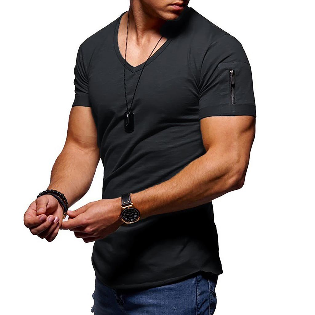 Мужская новая модная футболка без рукавов, летняя повседневная спортивная мужская рубашка для фитнеса с короткими рукавами