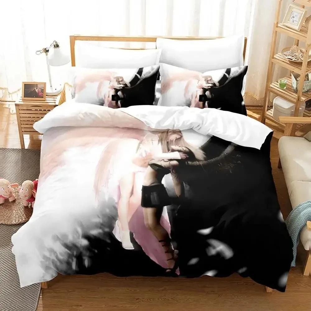 3D Фэнтези Ангел Всесезонный Ангел-хранитель Принт Комплект постельного белья Пододеяльник Наволочка Комплект постельного белья Постельное белье Простыня Покрывало Полный