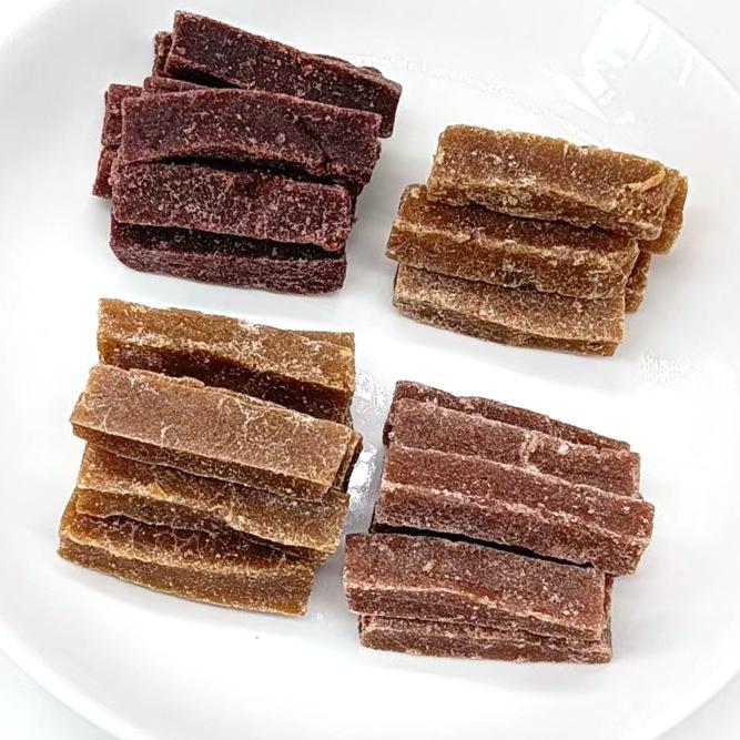 Hawthorn Strips with Mulberry, Dried Tangerine Peel & Blueberry - Pure Fruit Slices, Original Flavor, Popular Internet Snack
