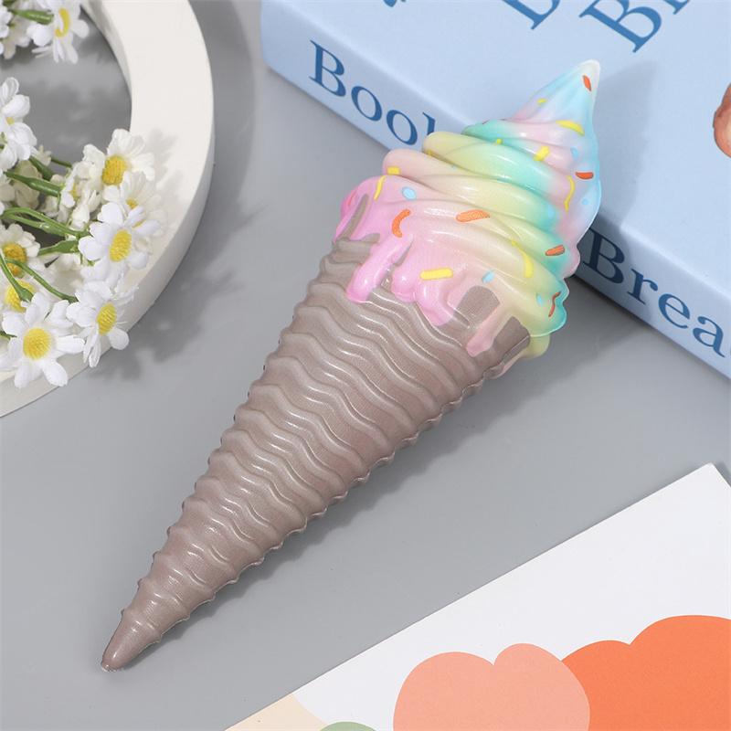 Красочное мороженое Сквиши Медленно поднимающееся Мягкая Креативная Игрушка-Сжималка Симуляция Снятие Стресса Забавный Рождественский Подарок Игрушка для Детей