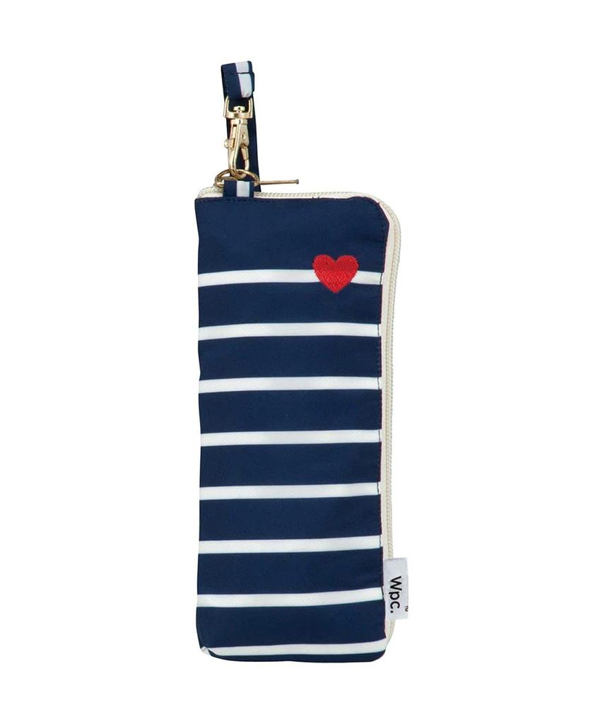 Folding Umbrella with Heart Embroidery and a Striped Perfect for Rain or Includes a Storage Wide Easy to Timeless Perfect for or Stylish and Product