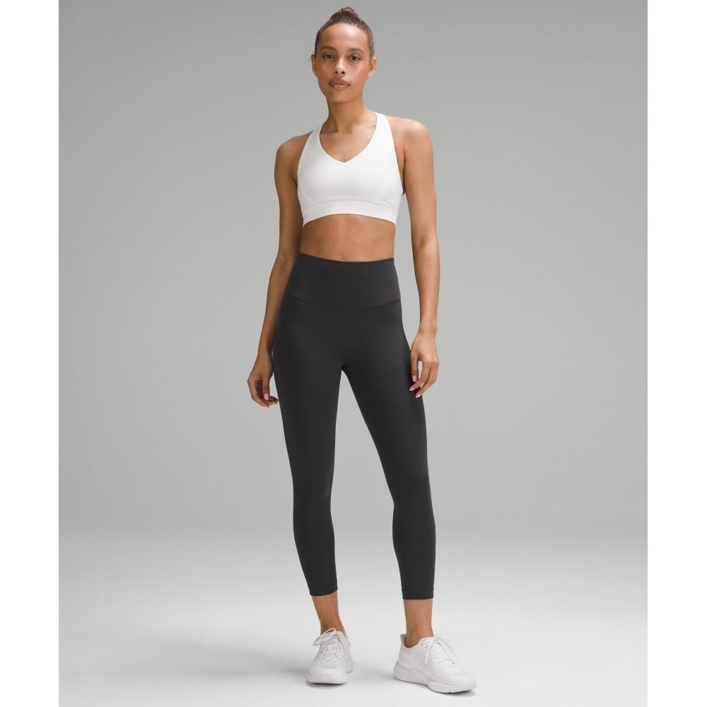 Lululemon Wunder Train High Rise Crop 23  Graphite Grey