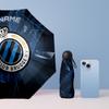 Club Brugge FC Manual Five Fold 8 Rib Umbrella Support Custom Text, Lightweight Travel Umbrella