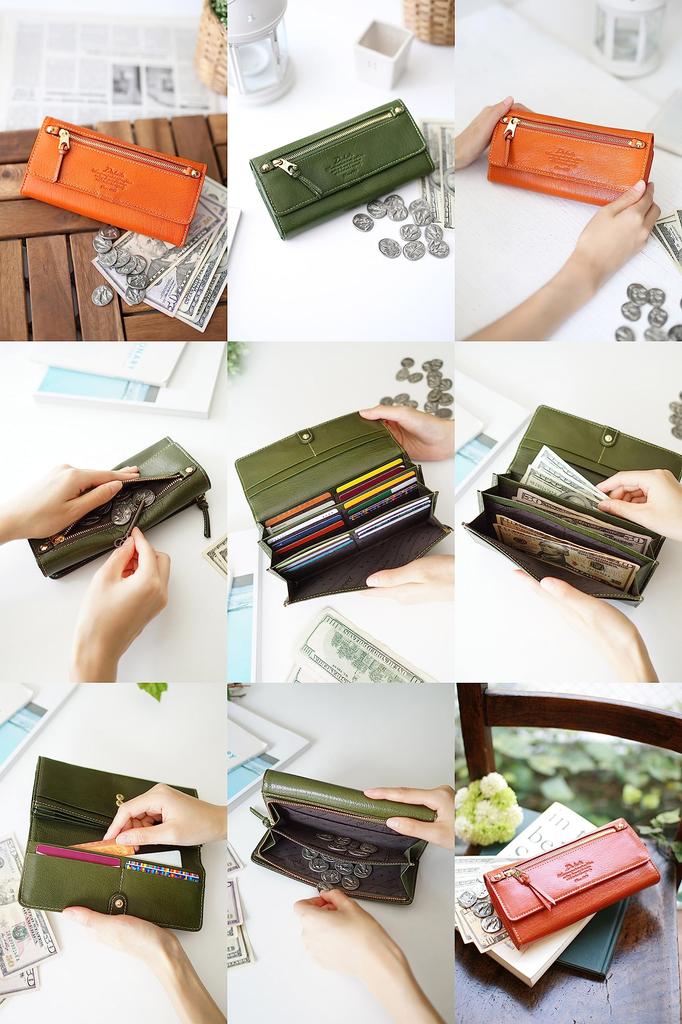 Long Wallet 0035089 Moderno Series Orange [Dakota] (0034089) DA-34089-34