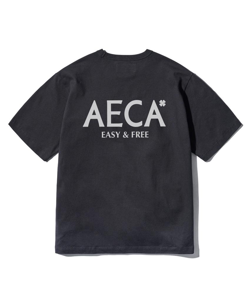 AECA Aeca Signature Tee-Charcoal