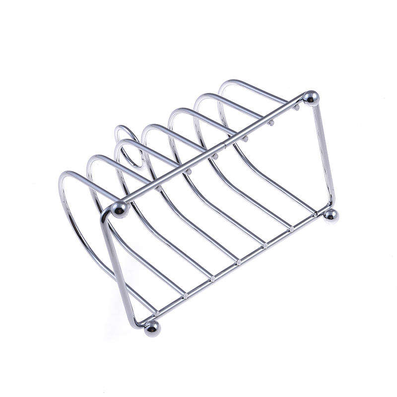 Vintage Stainless Steel Toast Rack Toast Bread Loaf Slice Holder Stand Display Tray Tool for Kitchen Bakeware Food Server