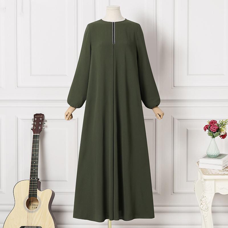 Muslims Clothes Women Loose Dresses Long Sleeve Shirt Dress Casual Robe Musulman Dubai Muslim Kaftan Muslim Dresses Turkish Cloth Oversize
