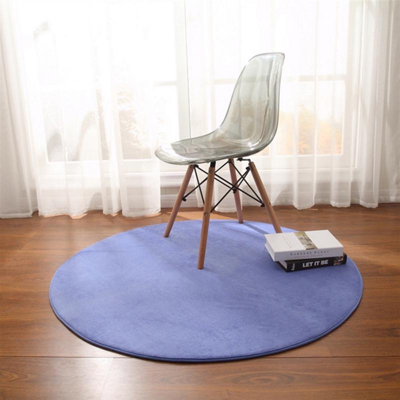 Круглый ковер для гостиной, спальни, журнальный столик, напольный коврик для балкона, эркера, детский игровой коврик, коврик для ползания, коврик для крыльца
