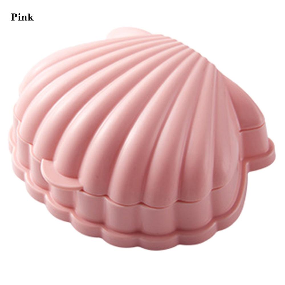 Home Travel Bathroom Accessories Container Shell Shape Storage Case Soap Box Soap Dish Drain Rack