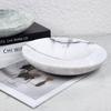 Modern Marble Tray: Elegant Fruit Plate for Living Room, Bedroom, and Coffee Table Decor