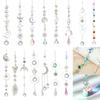 Drop Ornament Home Decoration Hanging Prisms Pendant Star Moon Sun Catcher Crystal Wind Chime
