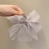 Hairgrips Ponytail Holder Mesh Hair Crab Clip Women Hair Clip Bow Hair Claw Korean Shark Clip