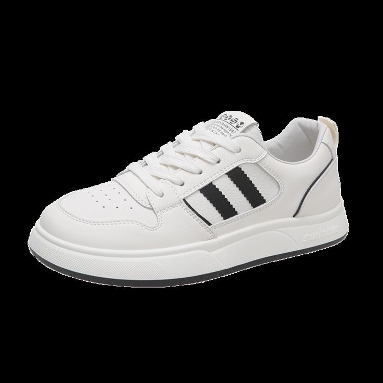 Маленькие белые туфли женские~ 2025 Новые универсальные взрывные на плоской подошве на платформе для отдыха спортивные студенческие маленькие белые туфли женские