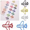 10pcs Index Bookmark Airplane Paper Clip Metal Memo Creative Bookmark Clip Metal Paper Clips  School