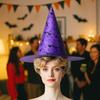 Уникальная Шляпа Ведьмы на Хэллоуин Кружевные Вуали Шляпа для Косплея Фото Реквизит Шляпа Волшебника Косплей Мероприятие