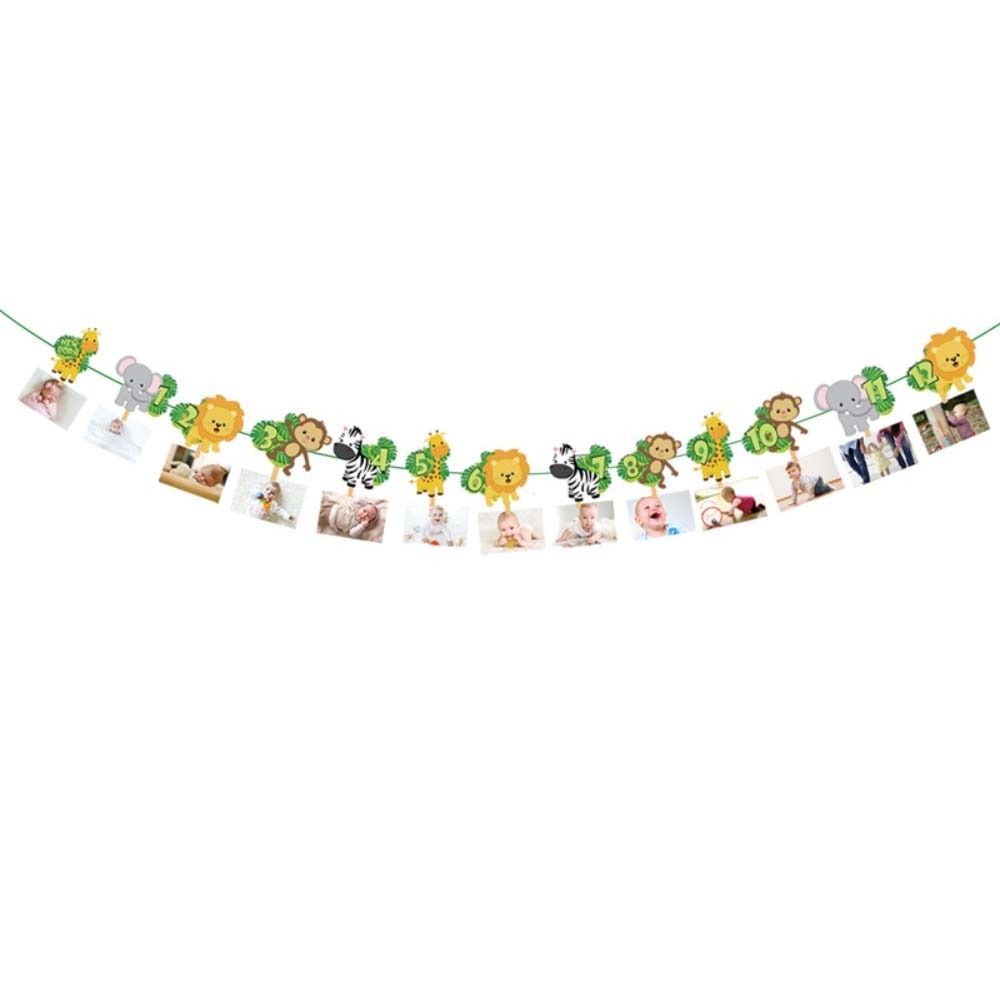 Jungle Birthday Birthday Party Decorations Bunting Banner Safari Birthday Jungle Safari Birthday