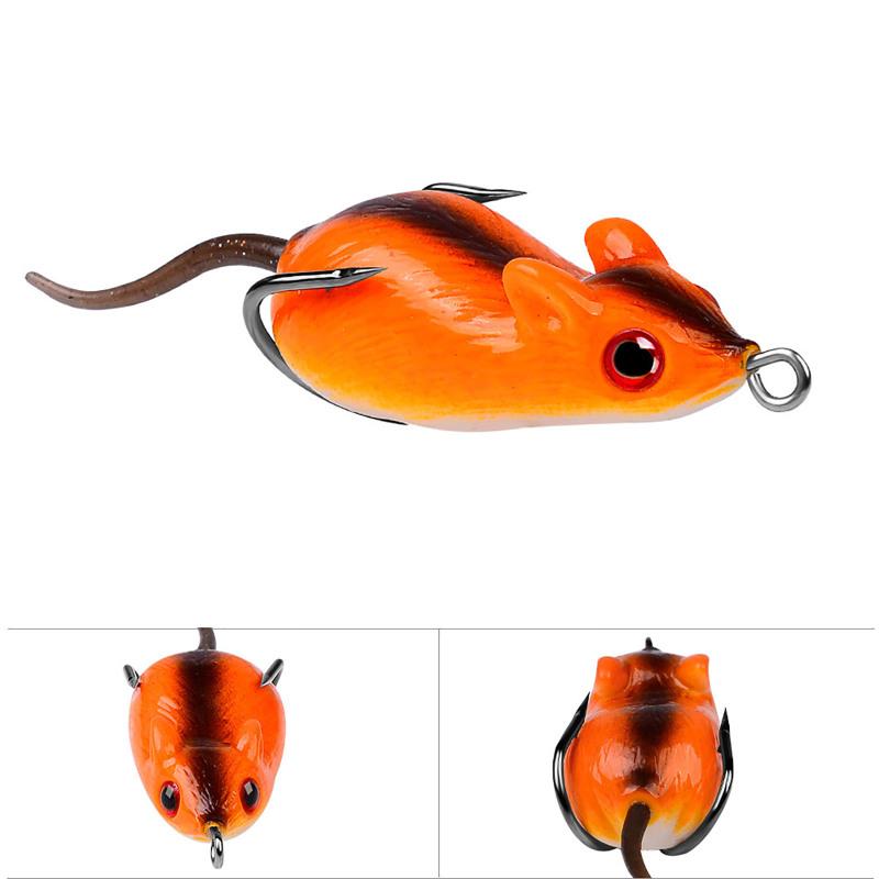 5 см 9 г 3d моделирование мыши набор приманок для рыбалки искусственный двойной крючок приманки приманки рыболовные аксессуары