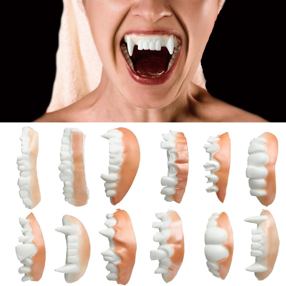 12 шт. Розыгрыш Креативное украшение на Хэллоуин Зуб Игрушка Гнилые зубы Ужасные игрушки Пакеты для вечеринки